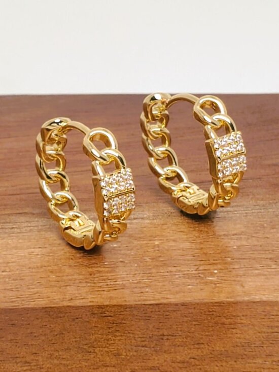 ANITA KO Small Bamboo 18-karat white gold diamond hoop  18K Gold Womens 2ct Diamond Small Hoop Earrings Ladies New 18 K Silver Jewelry